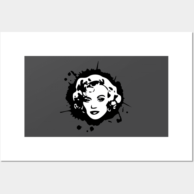 Marilyn | Ink Blot | Pop Art Wall Art by williamcuccio